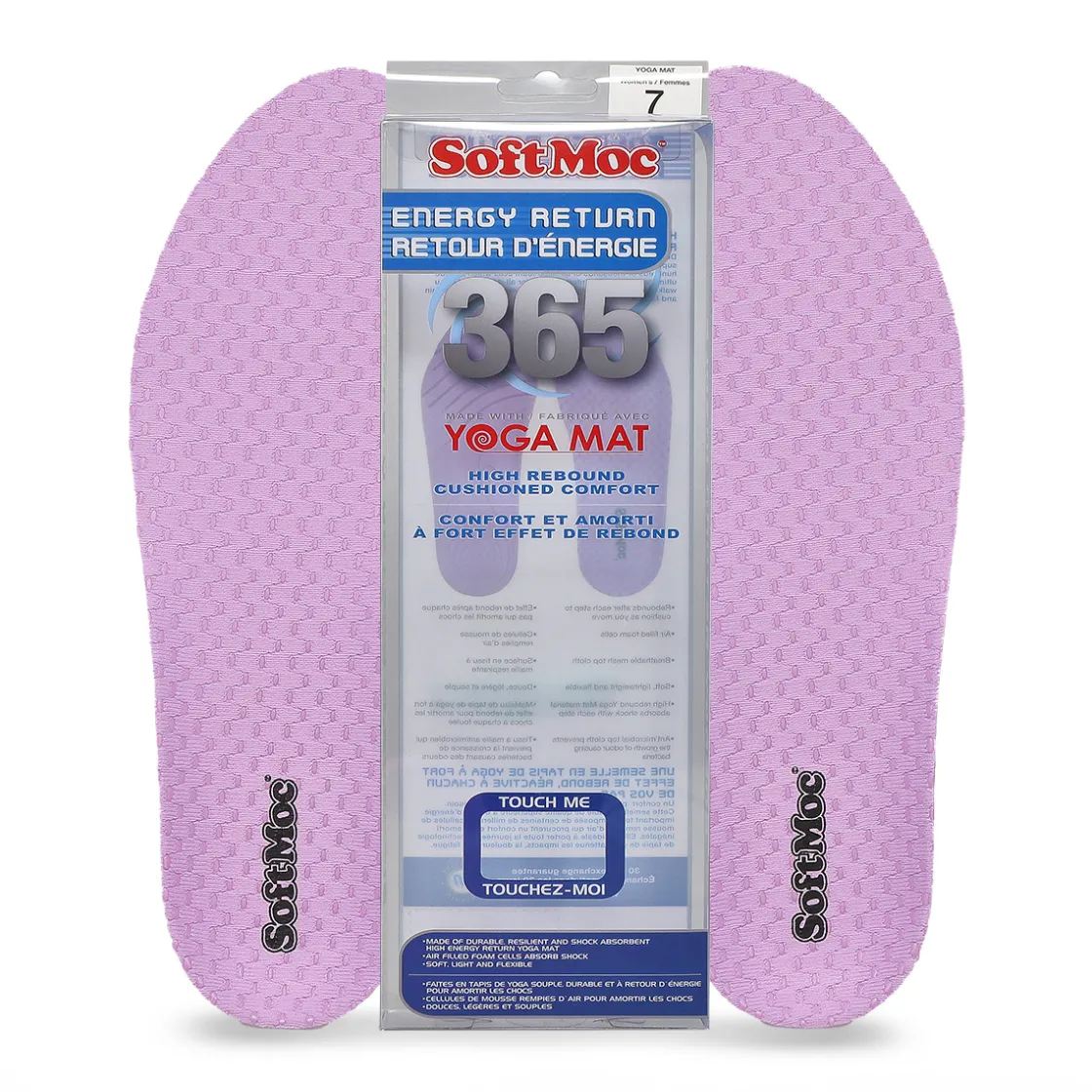 SoftMoc Shoe Care 365- Yoga Mat insole Women Purple New