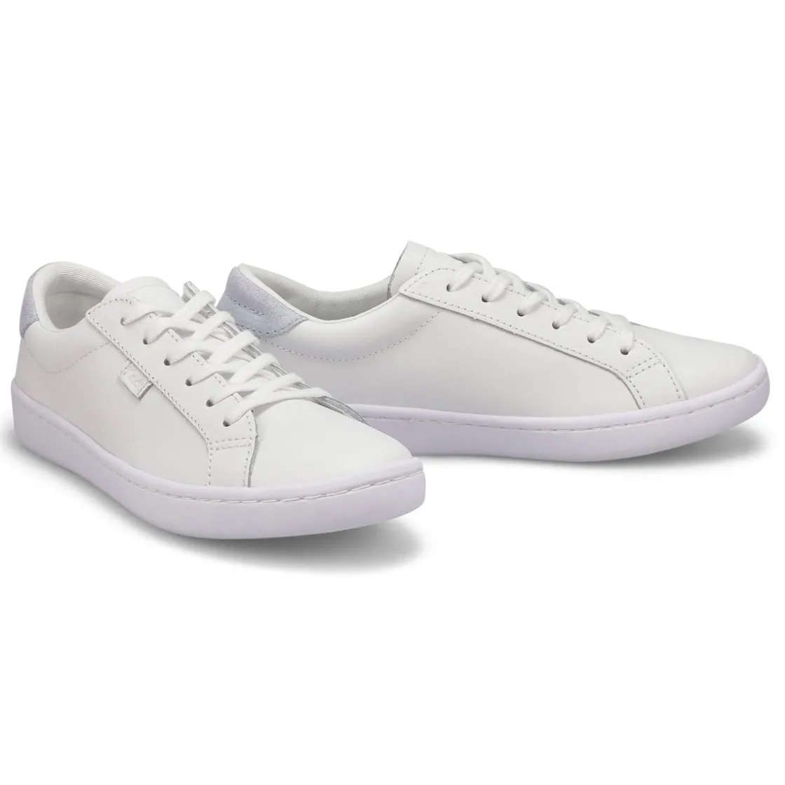 Keds Ace Leather Women White/Light Blue Outlet
