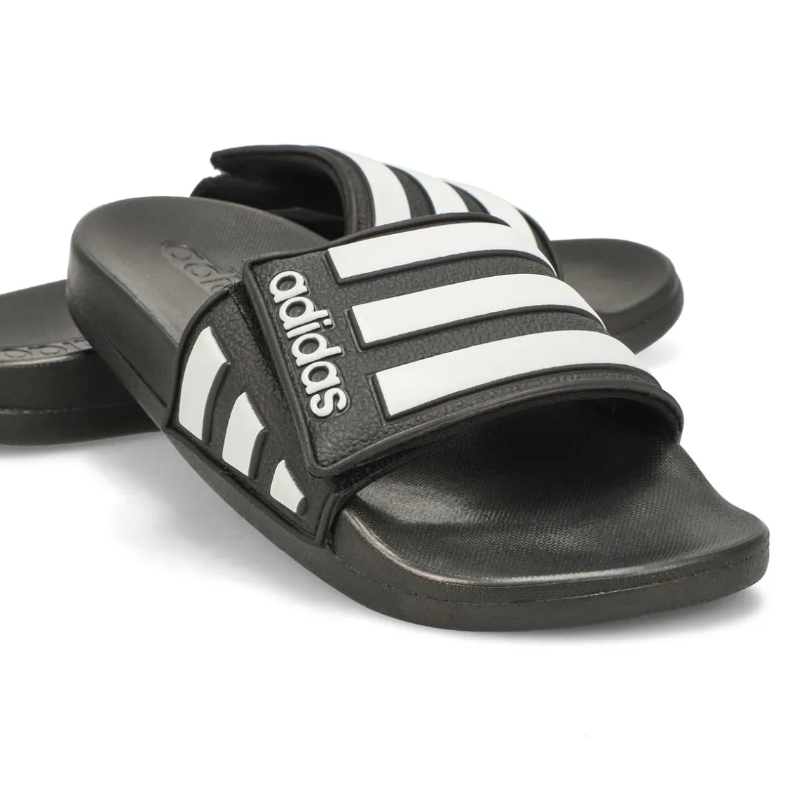 Adidas Adilette Comfort ADJ K Kids Black/White Hot