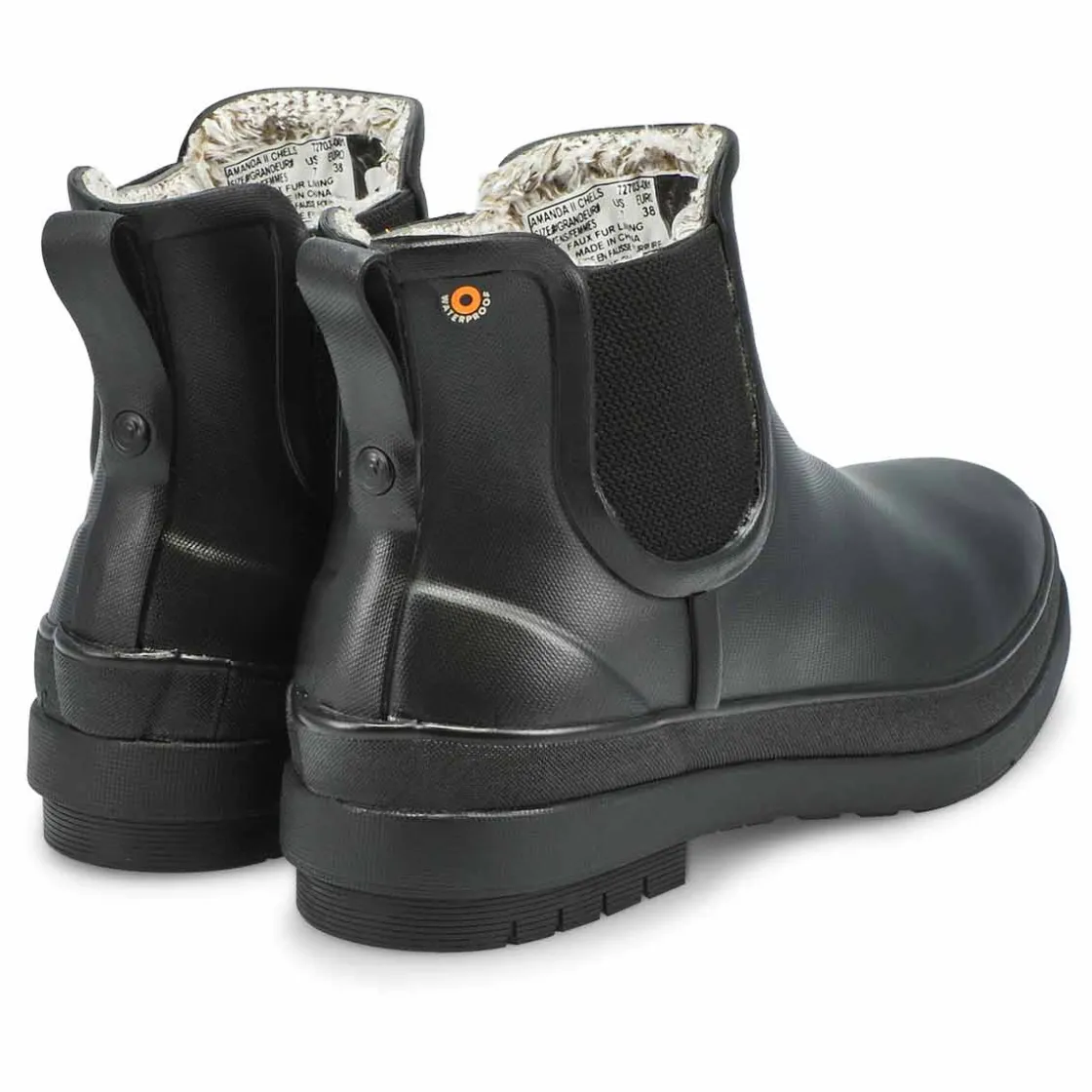 Bogs Amanda Plush II Chelsea Women Black Outlet