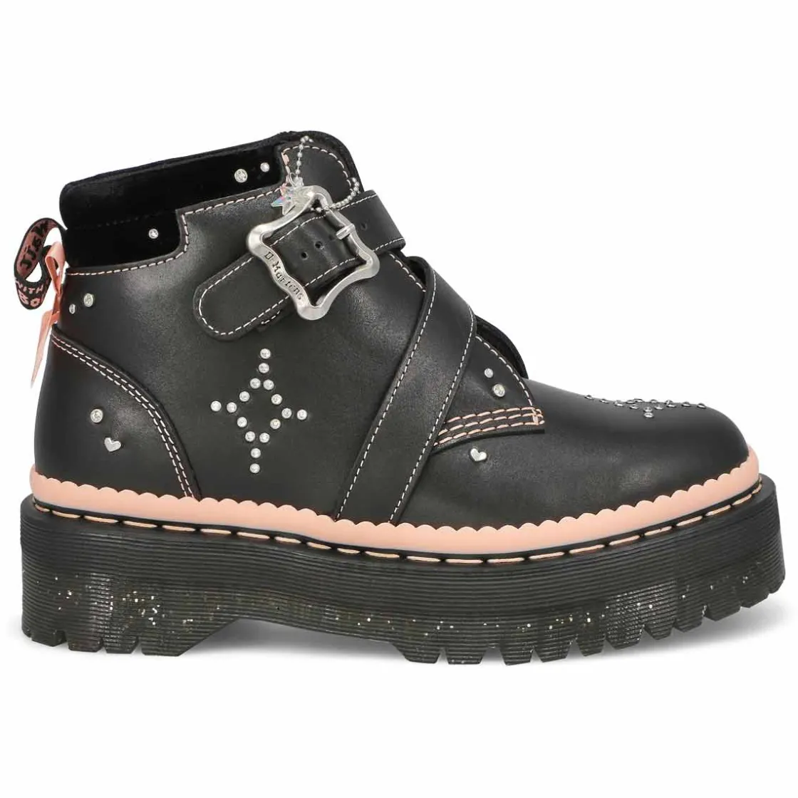 Dr Martens Caitie Women Black/Powder Pink New