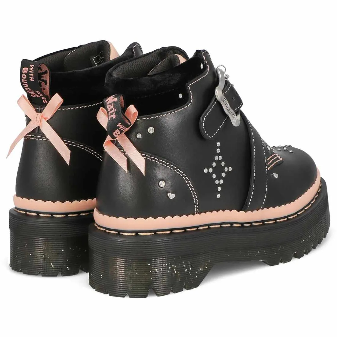 Dr Martens Caitie Women Black/Powder Pink New