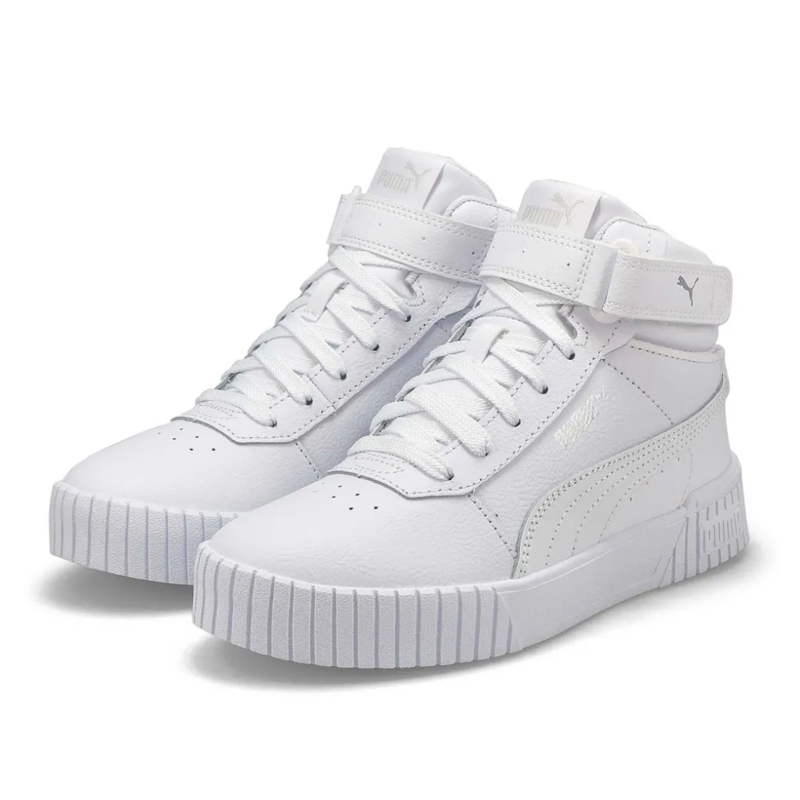 Puma Carina 2.0 Mid Girls White/Silver