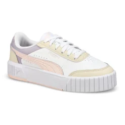Puma Carina Mia Girls White/Jasmine Flower/Alpine Snow Sale