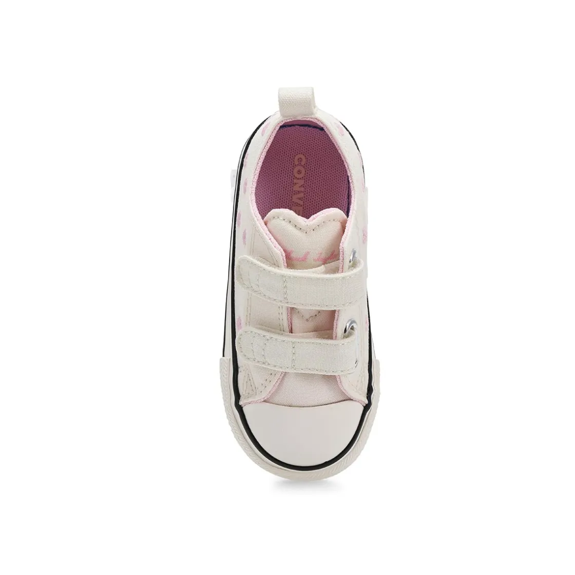 Converse Chuck Taylor All Star Baby and Toddlers Vintage White/New Found Bloom/Black
