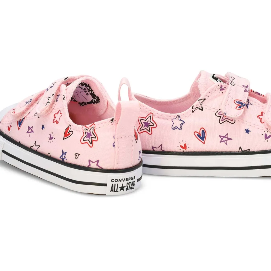 Converse Chuck Taylor All Star Doodles Baby and Toddlers Pink Frosting/Red/My Jam Outlet