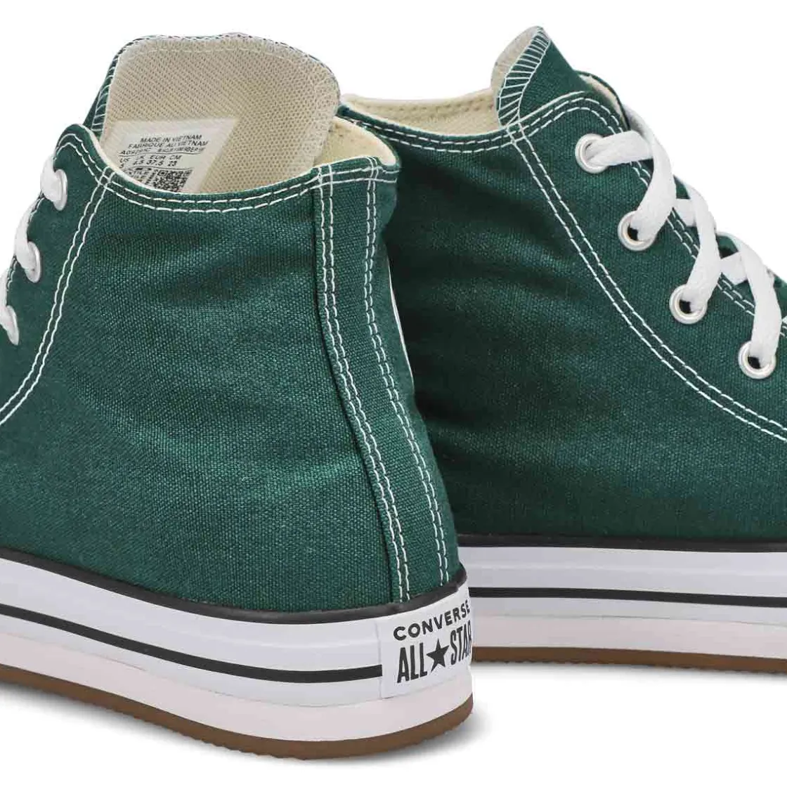 Converse Chuck Taylor All Star Eva Lift Kids Green Envy/White/Natural Ivory Best