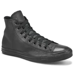 Converse Chuck Taylor All Star Leather Men Black Mono New