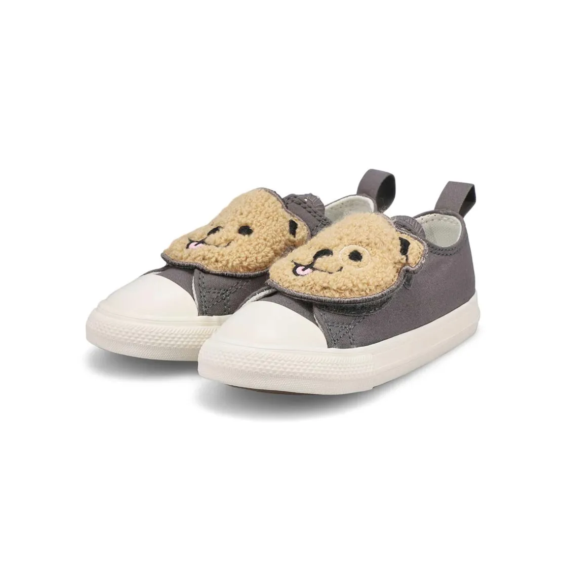 Converse Chuck Taylor All Star Sherpa Bear Easy-On Baby and Toddlers Sharkskin/Warm Quarry/Egret New