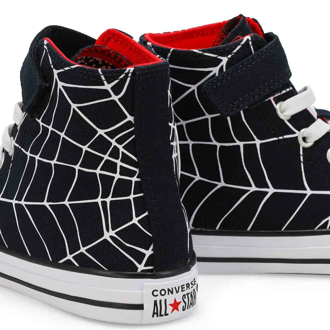 Converse Chuck Taylor All Star Spiderweb Kids Black/White/Red Sale