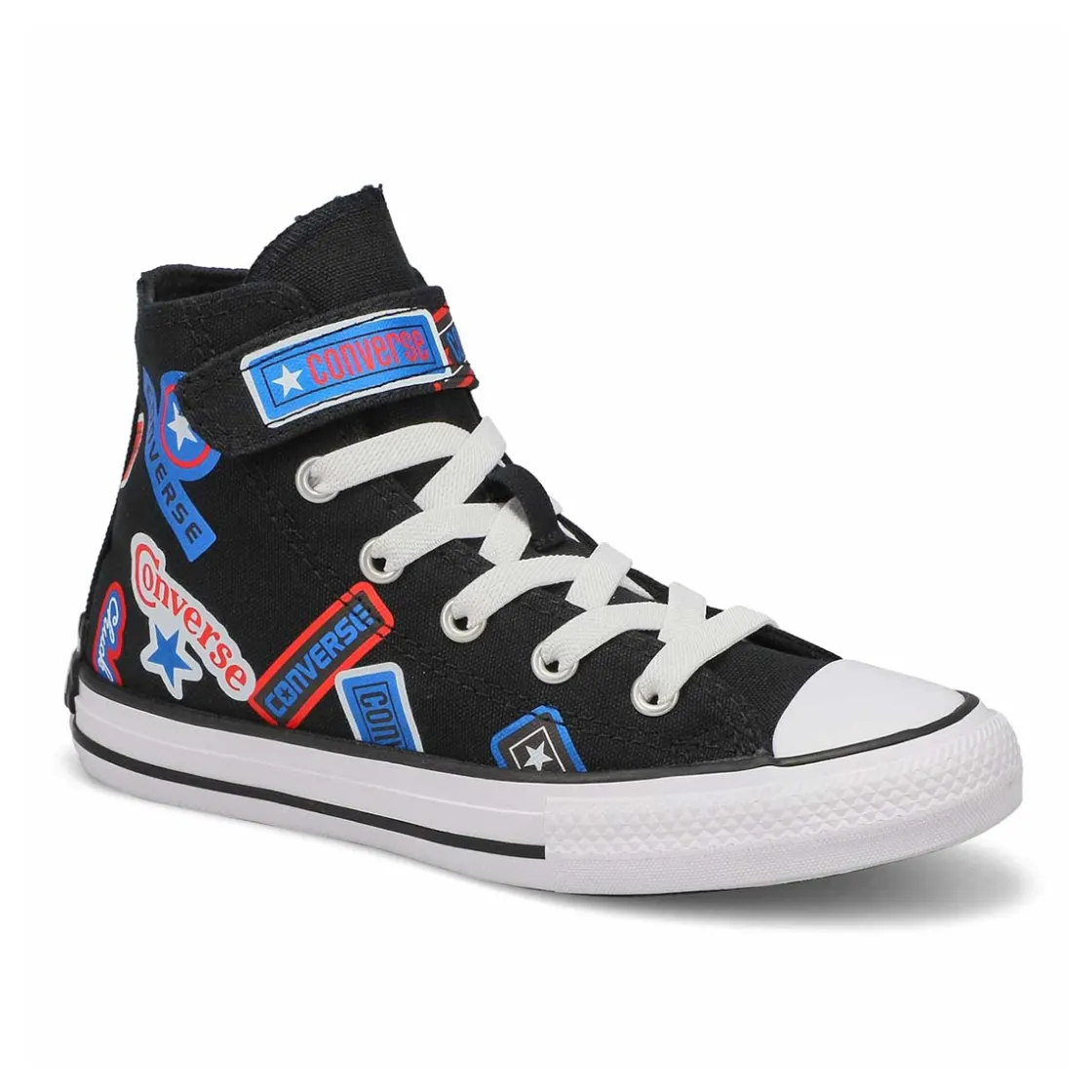 Converse Chuck Taylor All Star 1V Sticker Stash Boys Black/Fever/Blue Discount