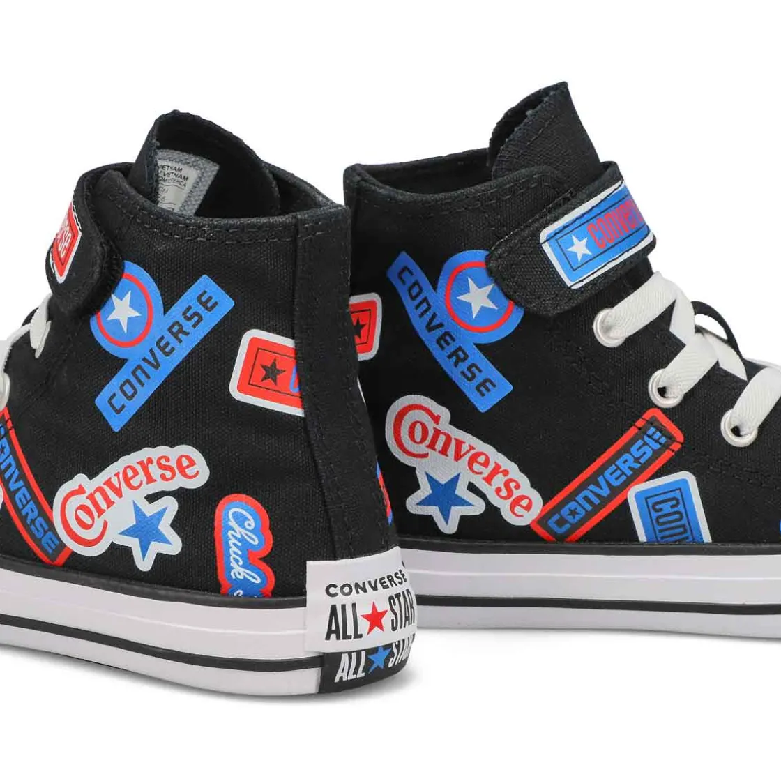 Converse Chuck Taylor All Star 1V Sticker Stash Boys Black/Fever/Blue Discount
