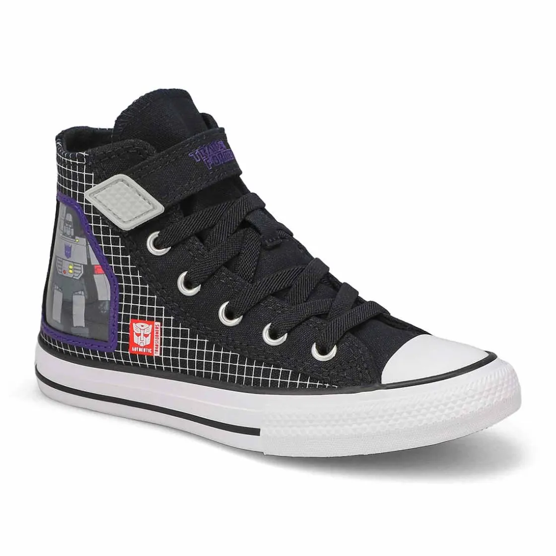 Converse Chuck Taylor All Star 1V Transformers Hi Kids Black/White/Red Online