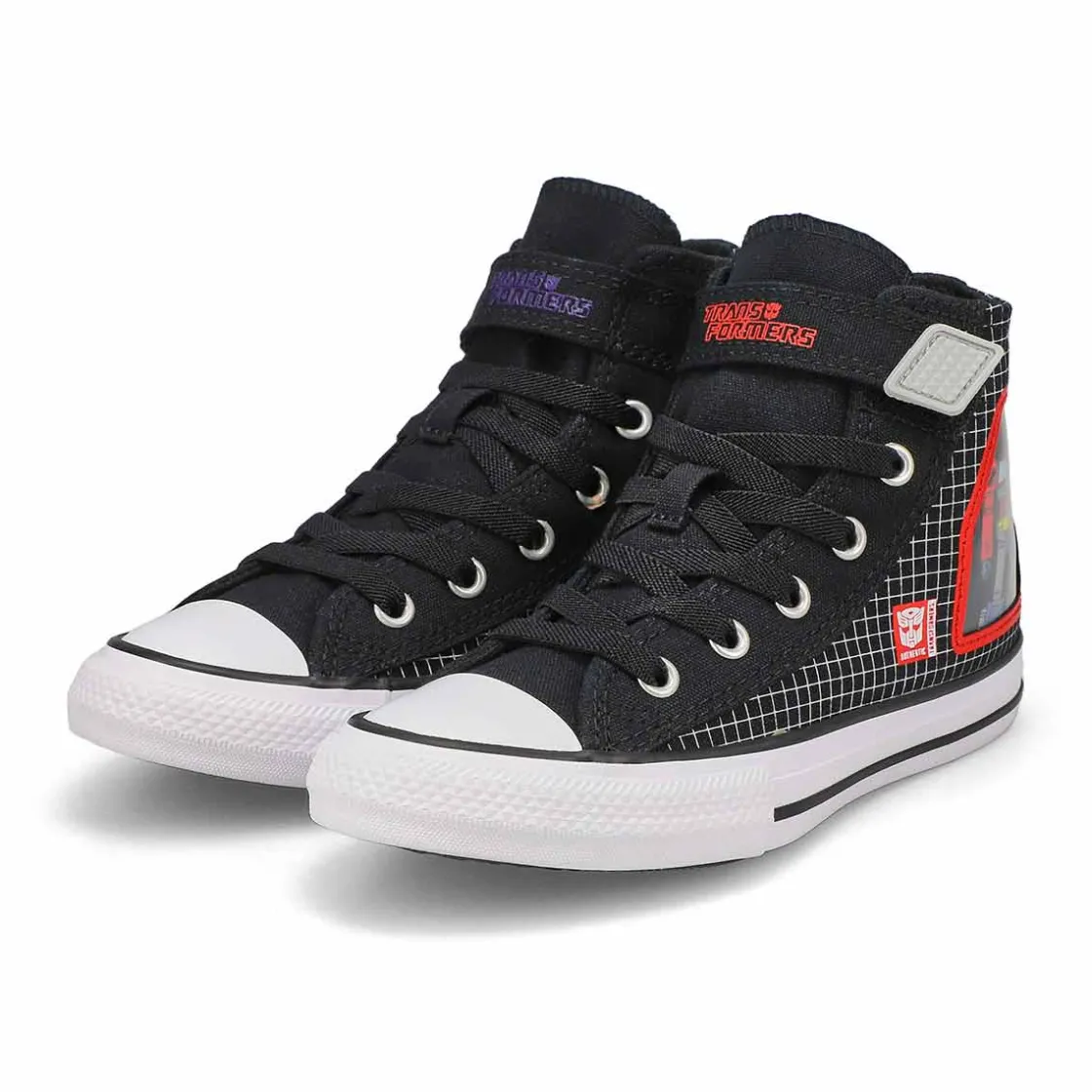 Converse Chuck Taylor All Star 1V Transformers Hi Kids Black/White/Red Online