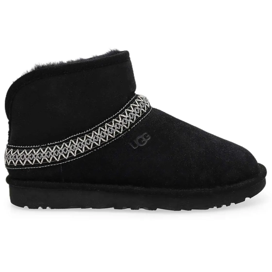UGG Classic Mini Crescent Women Black Hot