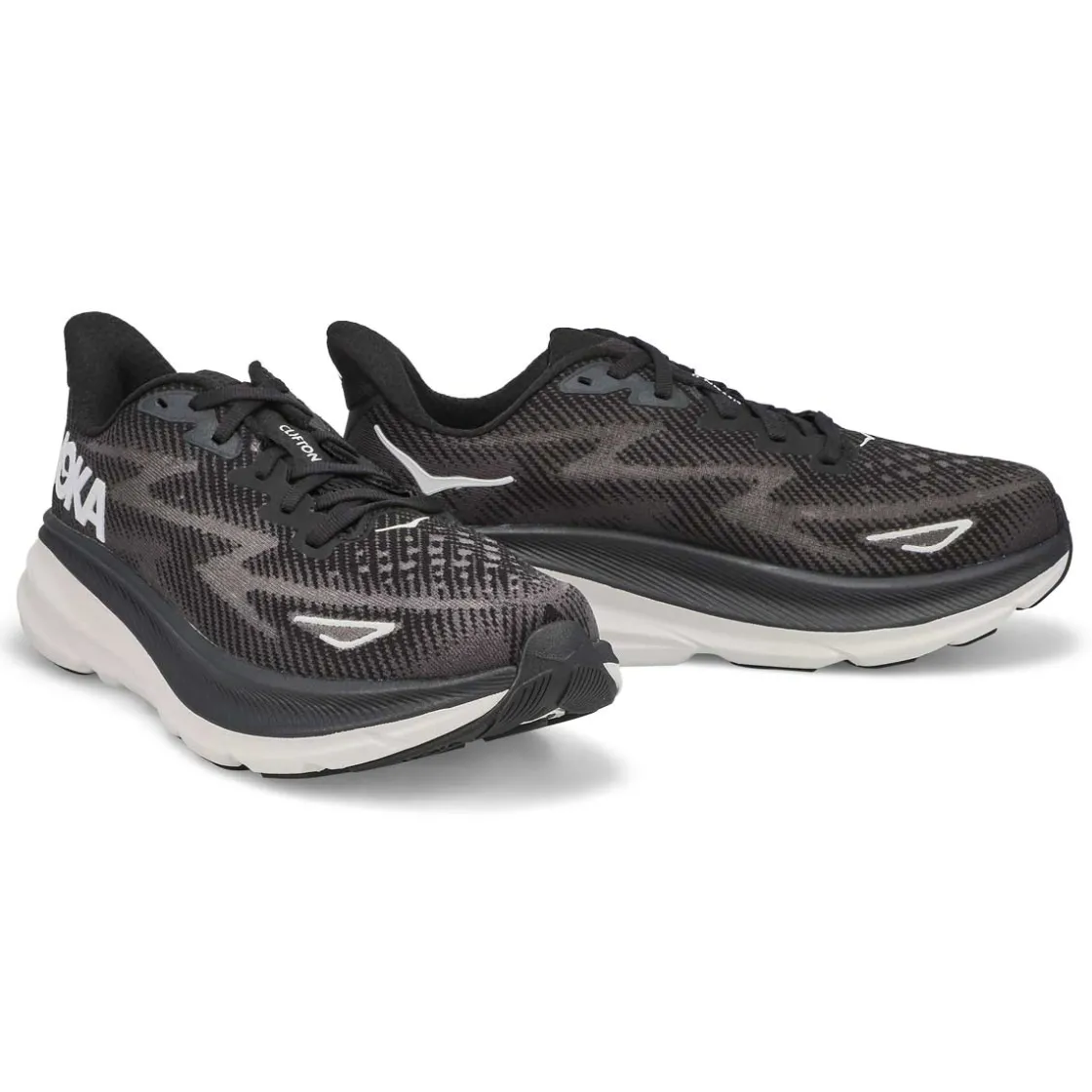 HOKA Clifton 9 Men Black/White Online