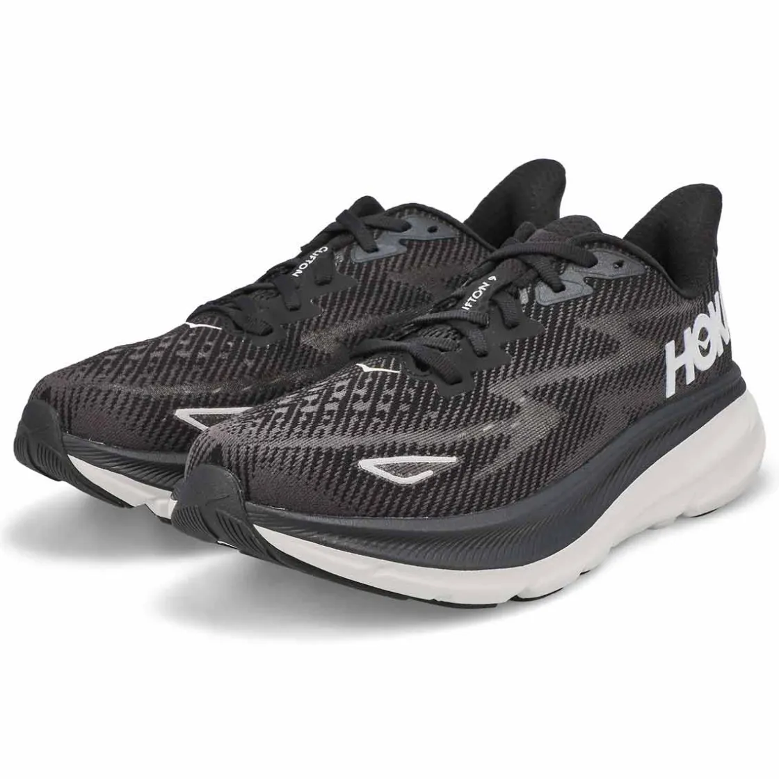 HOKA Clifton 9 Men Black/White Online