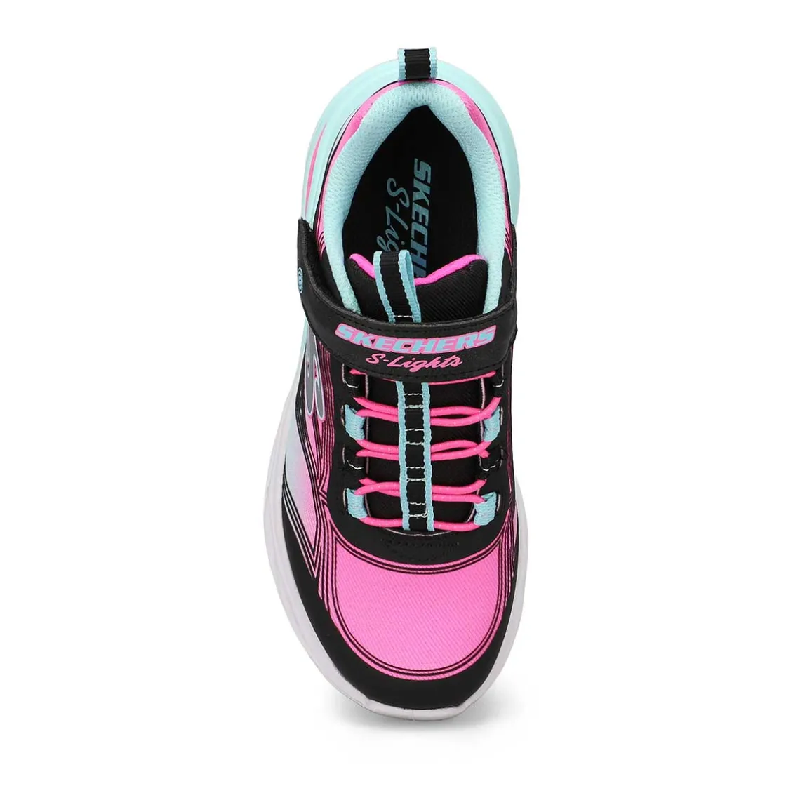 Skechers Cosmic Glow Girls Black/Multi Hot