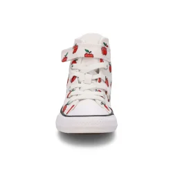Converse CTAS Checkered Accents Girls Light Dune/Egret/Red Discount