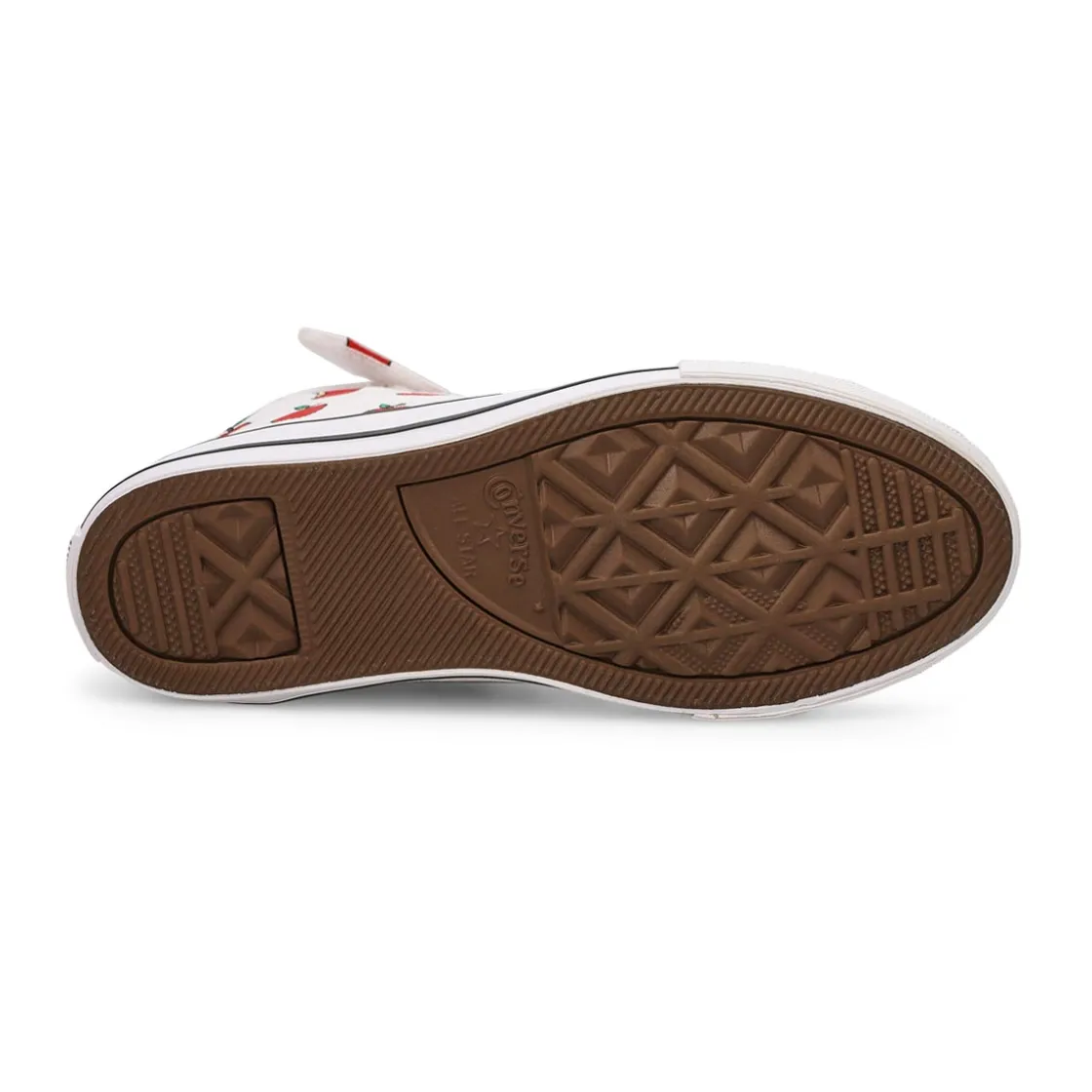 Converse CTAS Checkered Accents Girls Light Dune/Egret/Red Discount