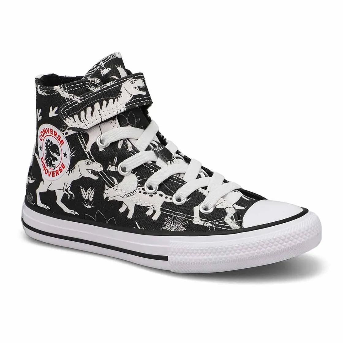 Converse CTAS 2V Dinocons Kids Black/White/Black Clearance