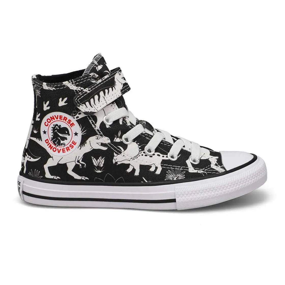 Converse CTAS 2V Dinocons Kids Black/White/Black Clearance