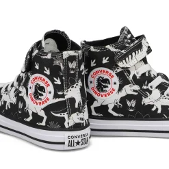 Converse CTAS 2V Dinocons Kids Black/White/Black Clearance