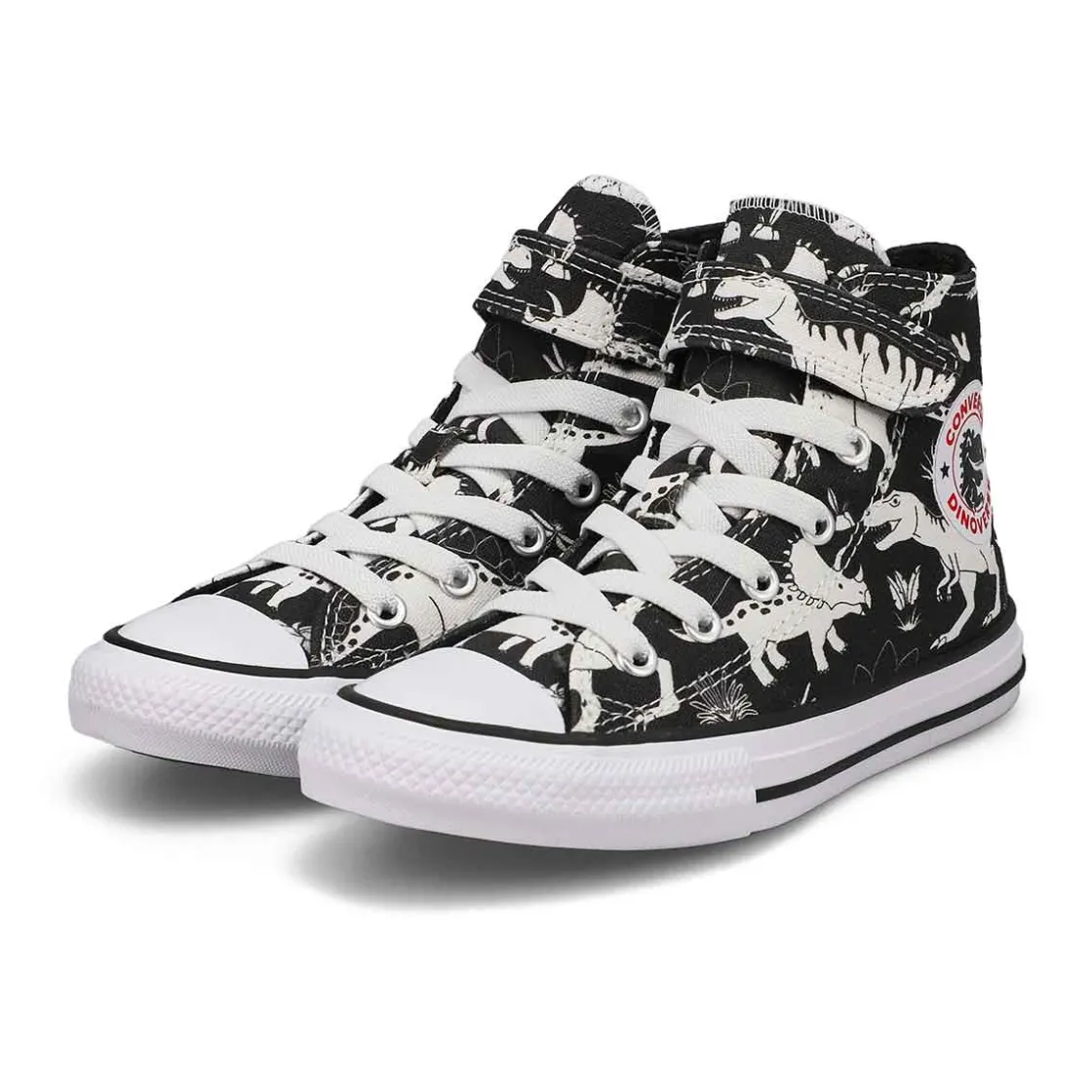 Converse CTAS 2V Dinocons Kids Black/White/Black Clearance