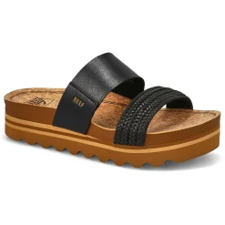 Reef Cushion Vista Hi Women Black Braid Best