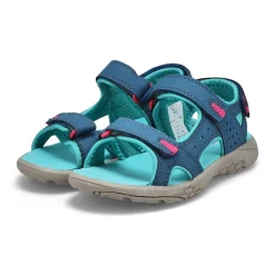 SoftMoc Daisy Girls Navy/Turquoise Hot