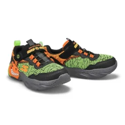 Skechers Dino-Lights Boys Black/Orange Clearance
