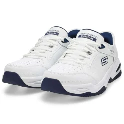 Skechers Durham Delvor Men Whte/Navy Sale