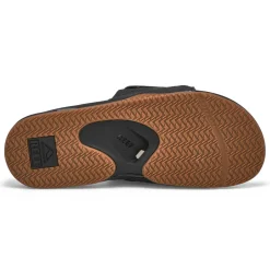 Reef Fanning Slide Men Black/Silver Discount