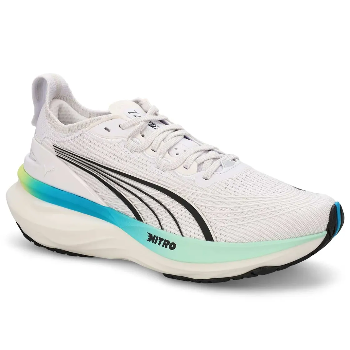 Puma ForverRun Nitro 2 Women White/ Mint Melt Hot