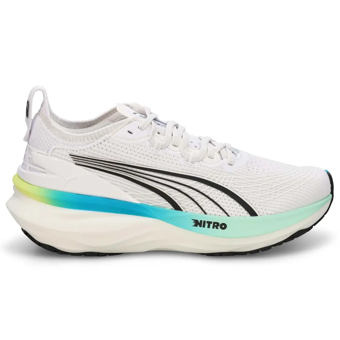 Puma ForverRun Nitro 2 Women White/ Mint Melt Hot