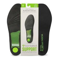 Sof Sole Full Length Plantar Fascia Insole Men Black Outlet