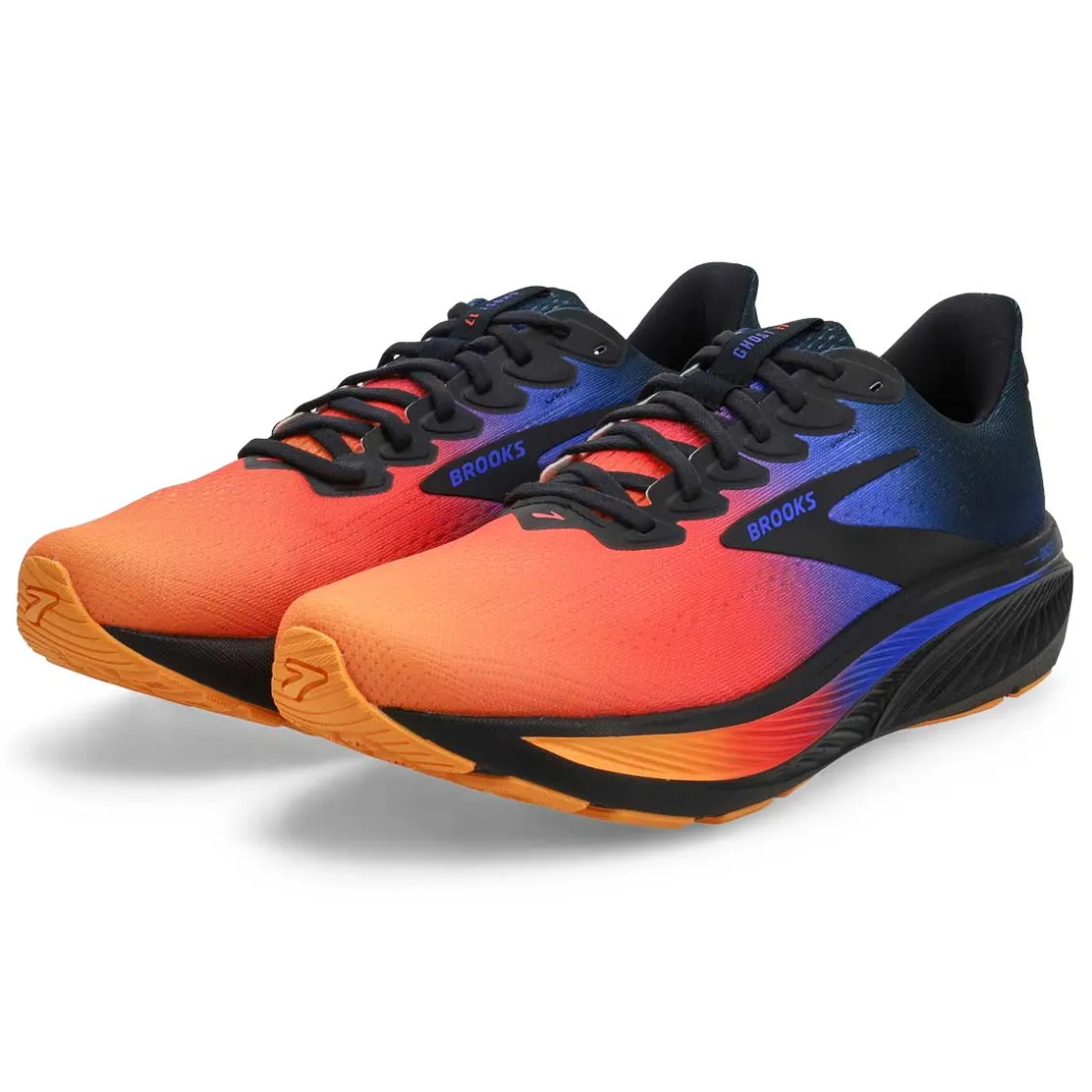 Brooks Ghost 17 Men Night/Blue/Papaya Outlet