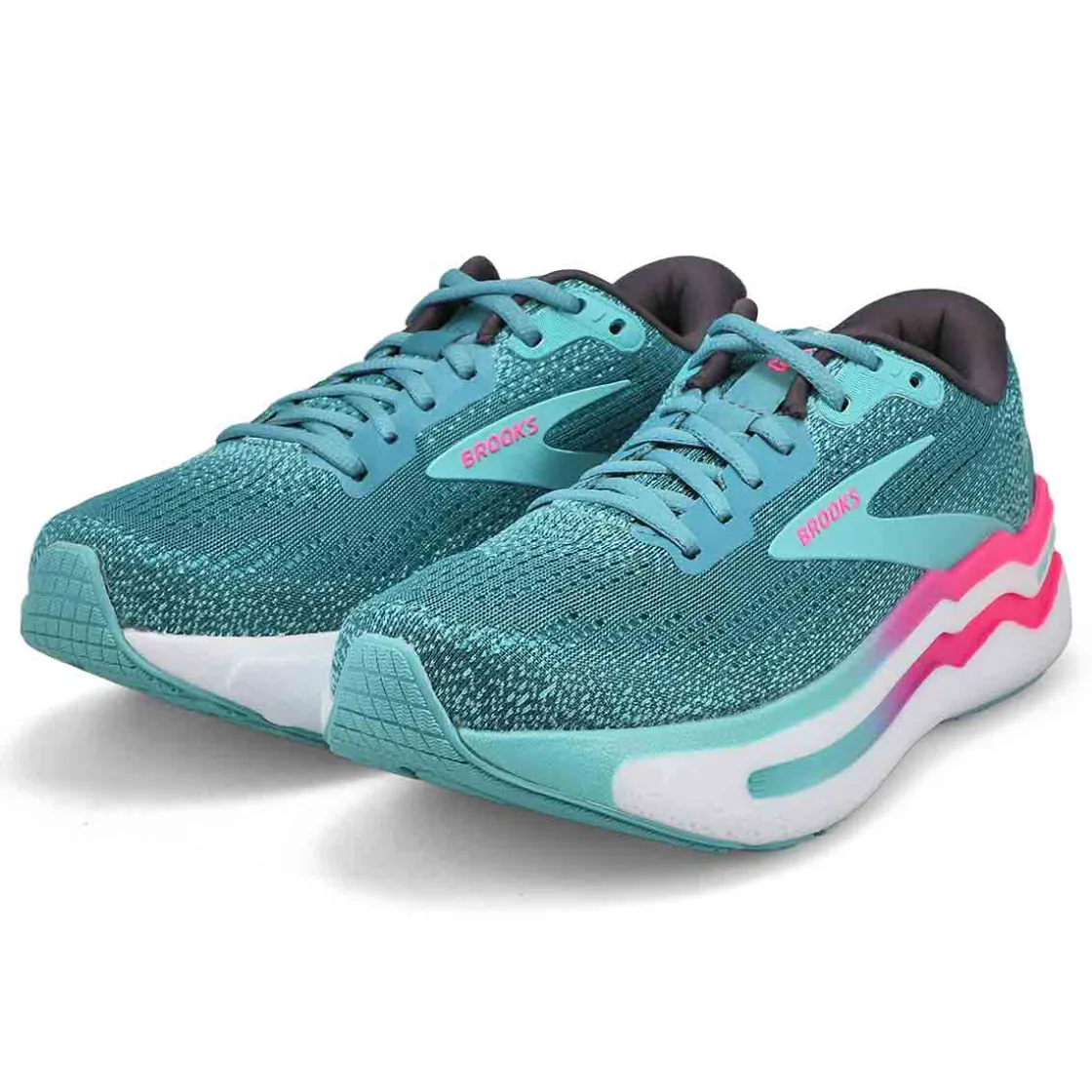 Brooks Ghost Max 2 Women Storm Blue/Knockout Pink/Aqua Outlet