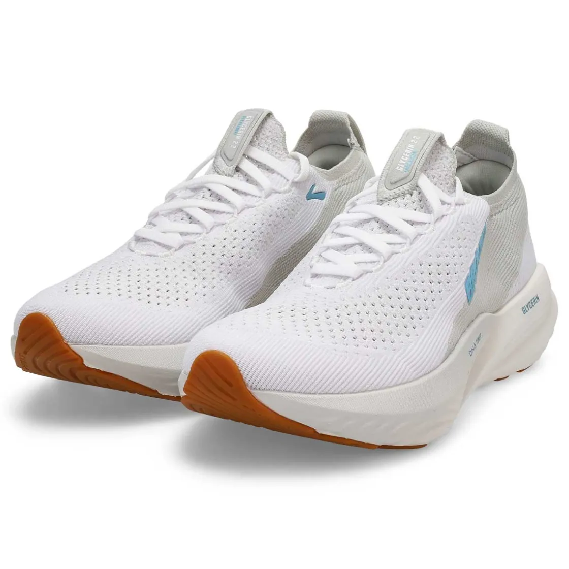 Brooks Glycerin Stealthfit 22 Men White/Oyster/Blue Sale