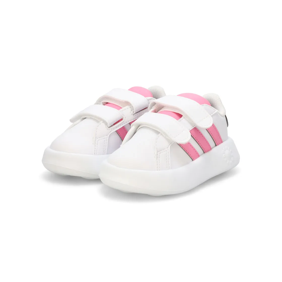 Adidas Grand Court 2.0 CF I Baby and Toddlers White/Bliss Pink/Black New