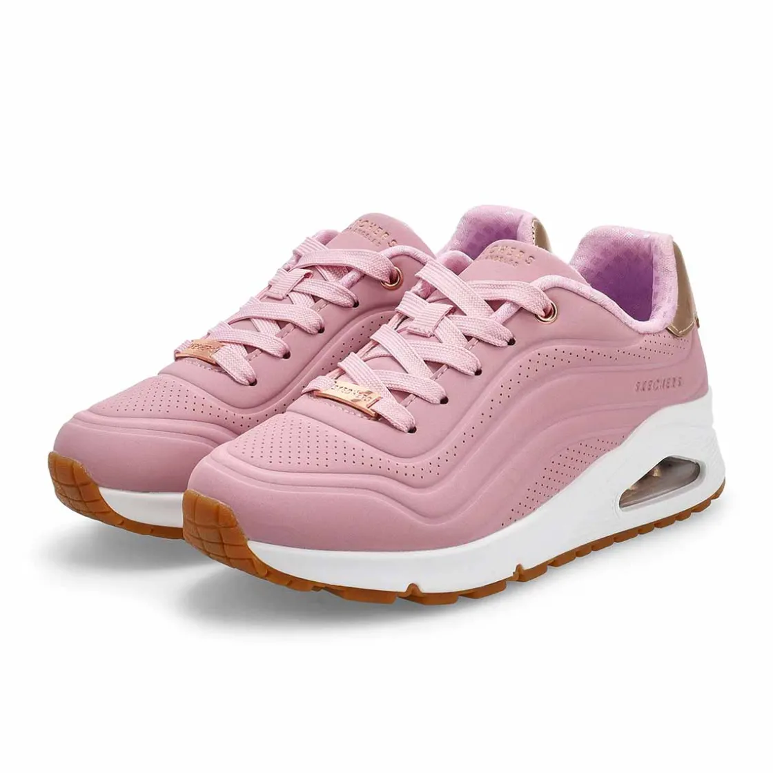 Skechers JGoldcrown Uno Lite - Metallic Love Girls