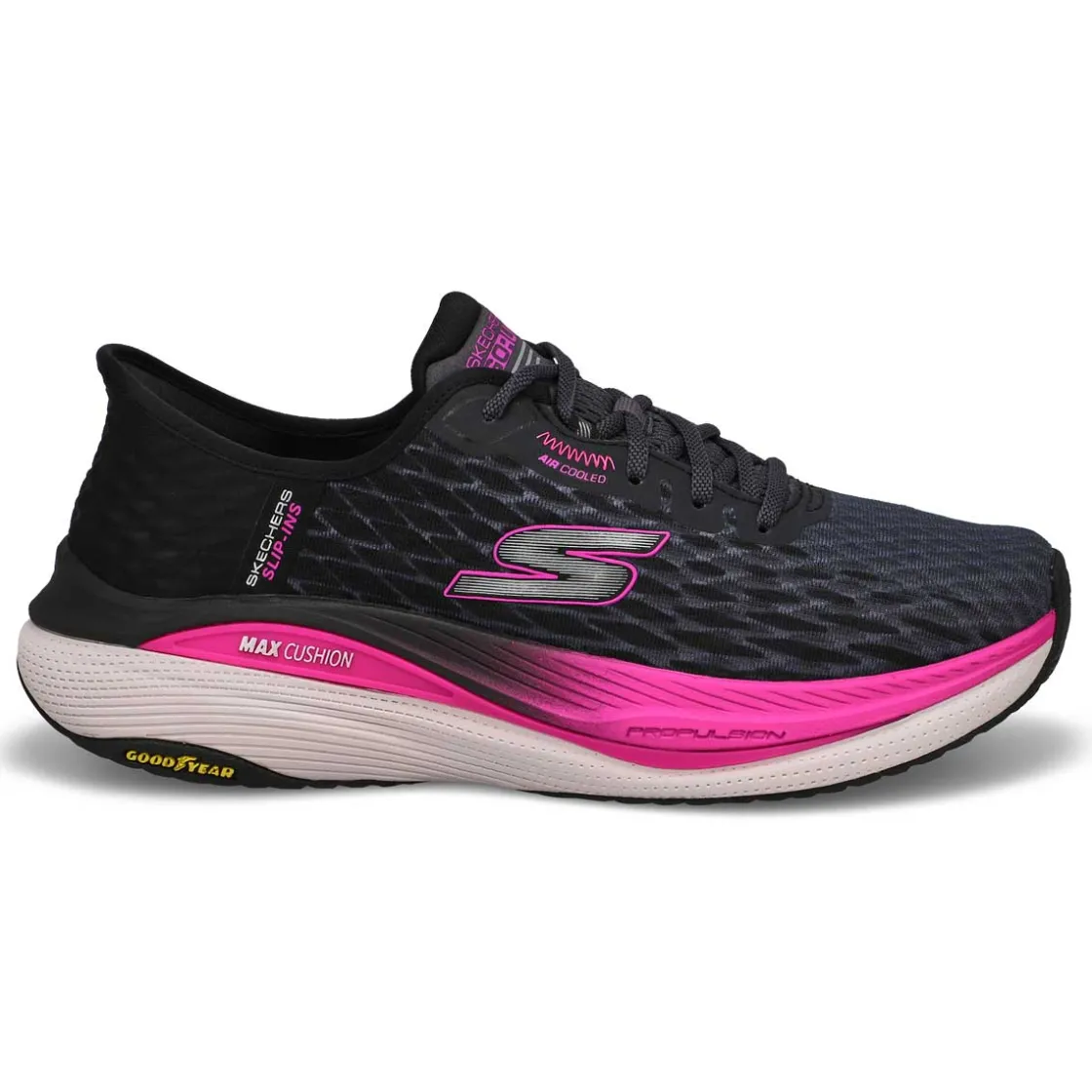 Skechers Max Cushioning Pro Women Black/Hot Pink Outlet