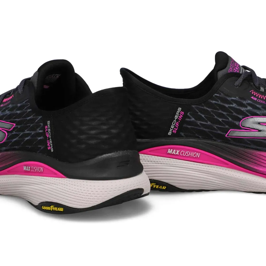 Skechers Max Cushioning Pro Women Black/Hot Pink Outlet
