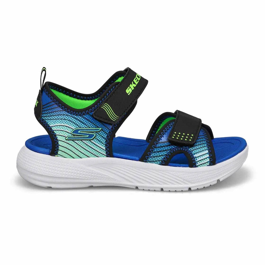 Skechers Microspec-Splash Boys Black/Lime
