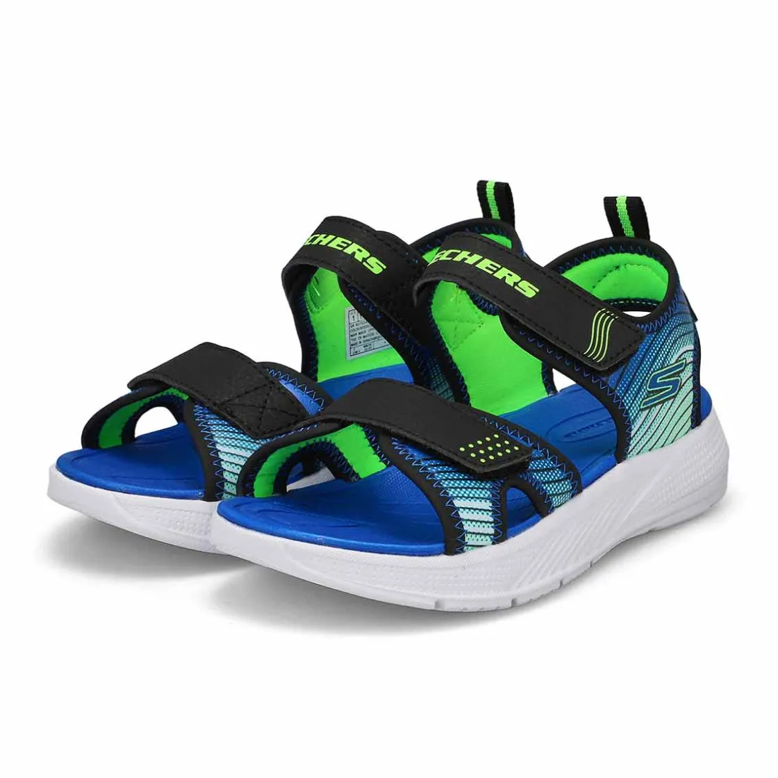 Skechers Microspec-Splash Boys Black/Lime