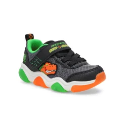 Skechers Mighty Glow 2.0 Dino-Bolt Baby and Toddlers Black/Charcoal/Orange Discount