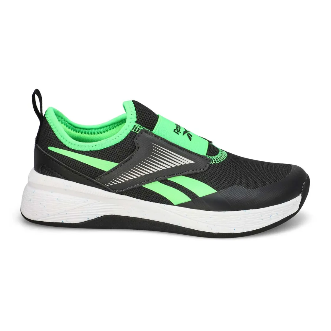 Reebok Nano Play Slip-On Kids Grey/Black/Solar Lime Clearance