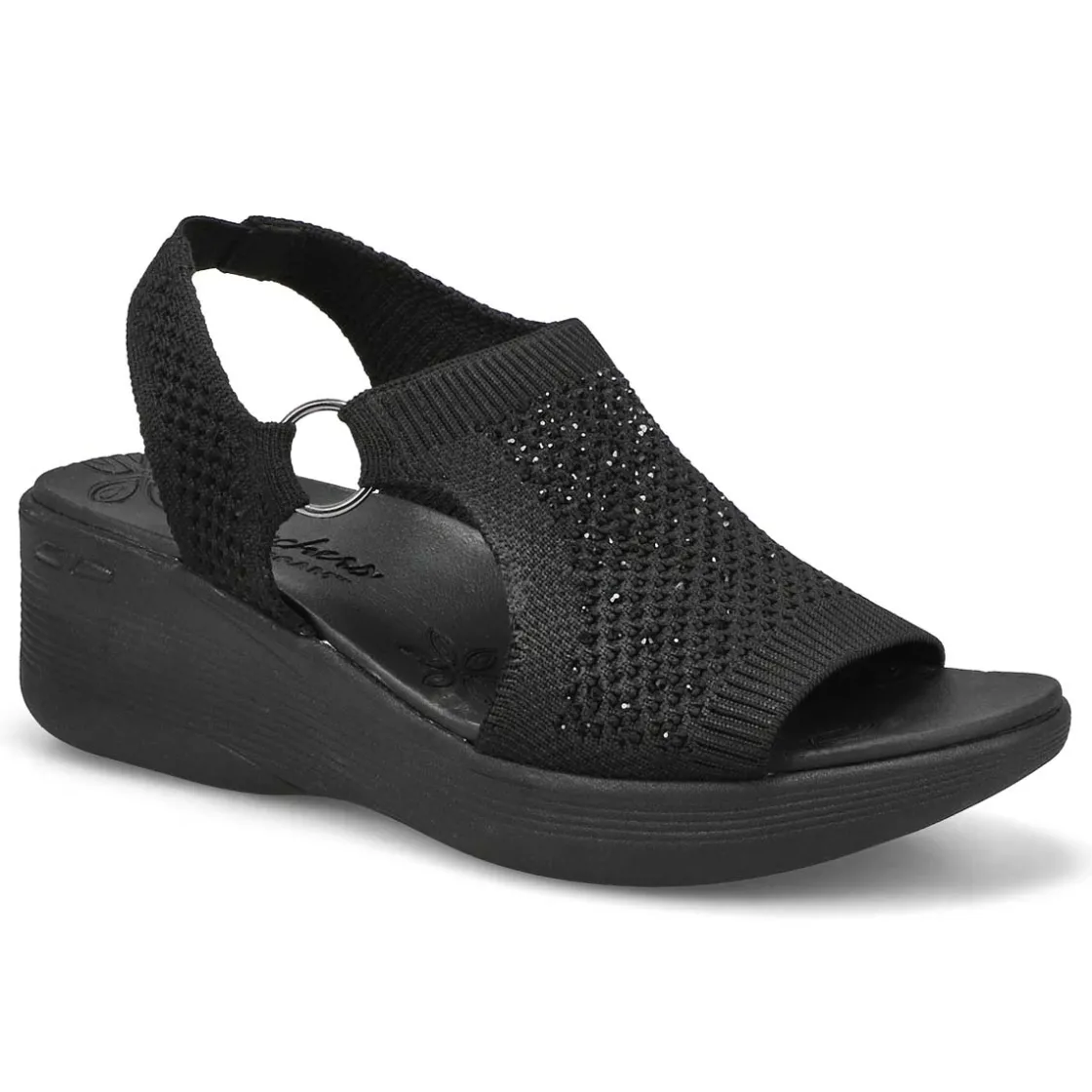 Skechers Pier-Lite Circle Back Women Black/Black Clearance
