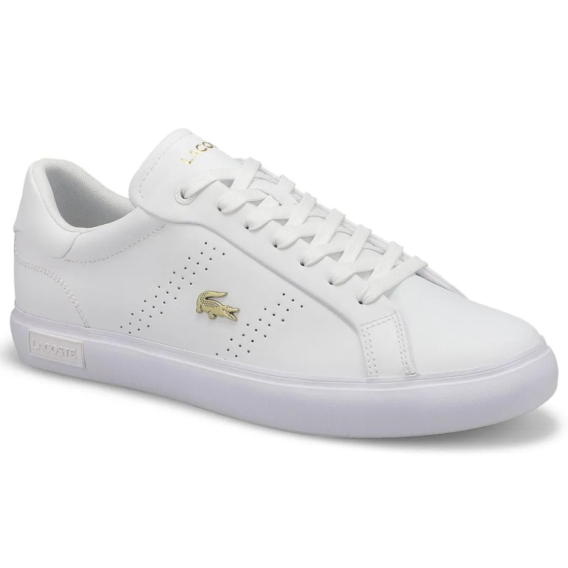 Lacoste Powercourt 2.0 Leather Women White/Gold