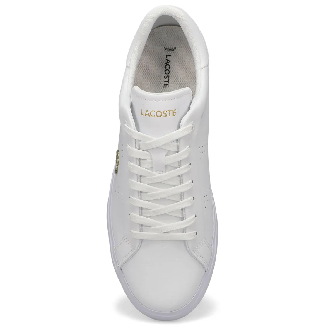 Lacoste Powercourt 2.0 Leather Women White/Gold